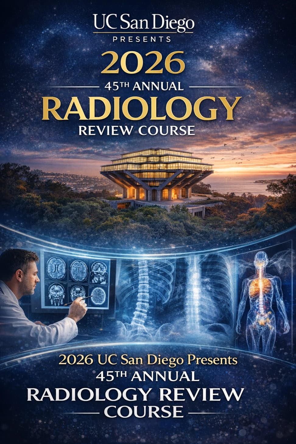 Khóa Ôn tập Chẩn đoán hình ảnh thường niên lần thứ 45 năm 2026 của đại học California San Diego (Phụ đề song ngữ)